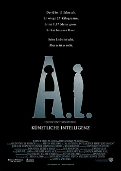 Kinoplakat: A.I. Künstliche Intelligenz