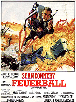 Kinoplakat: James Bond 007 – Feuerball