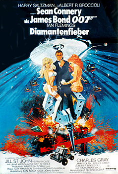 Kinoplakat: James Bond 007 – Diamantenfieber
