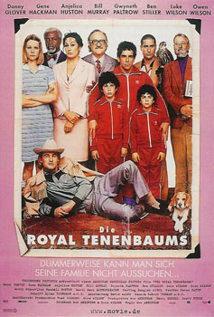 Plakatmotiv: Die Royal Tenenbaums (2001)
