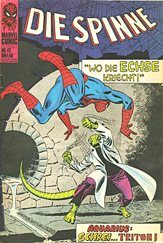 Comic-Cover: Die Spinne #45 "Wo die Echse kriecht"