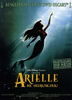 Kinoplakat zur Wiederaufführung: Arielle, die Meerjungfrau