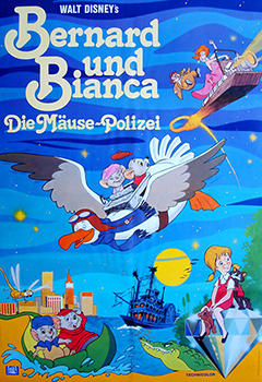 Kinoplakat: Bernard und Bianca – Die Mäusepolizei