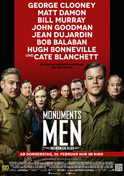 Kinoplakat: Monuments Men – Ungewöhnliche Helden