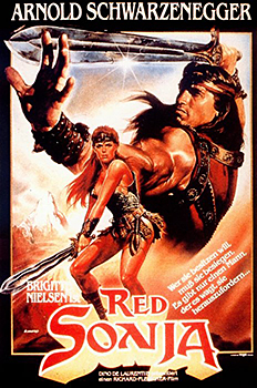 Plakatmotiv: Red Sonja (1985)