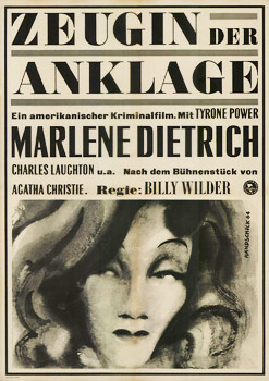 Plakatmotiv: Zeugin der Anklage (1957)